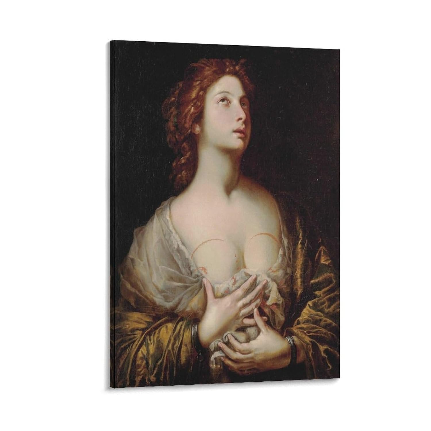 tendayougo Saint Agatha by Andrea Vaccaro Prints Poster Decorative Painting Canvas Wall Art Living Room Posters Bedroom Painting 12x18inch(30x45cm)