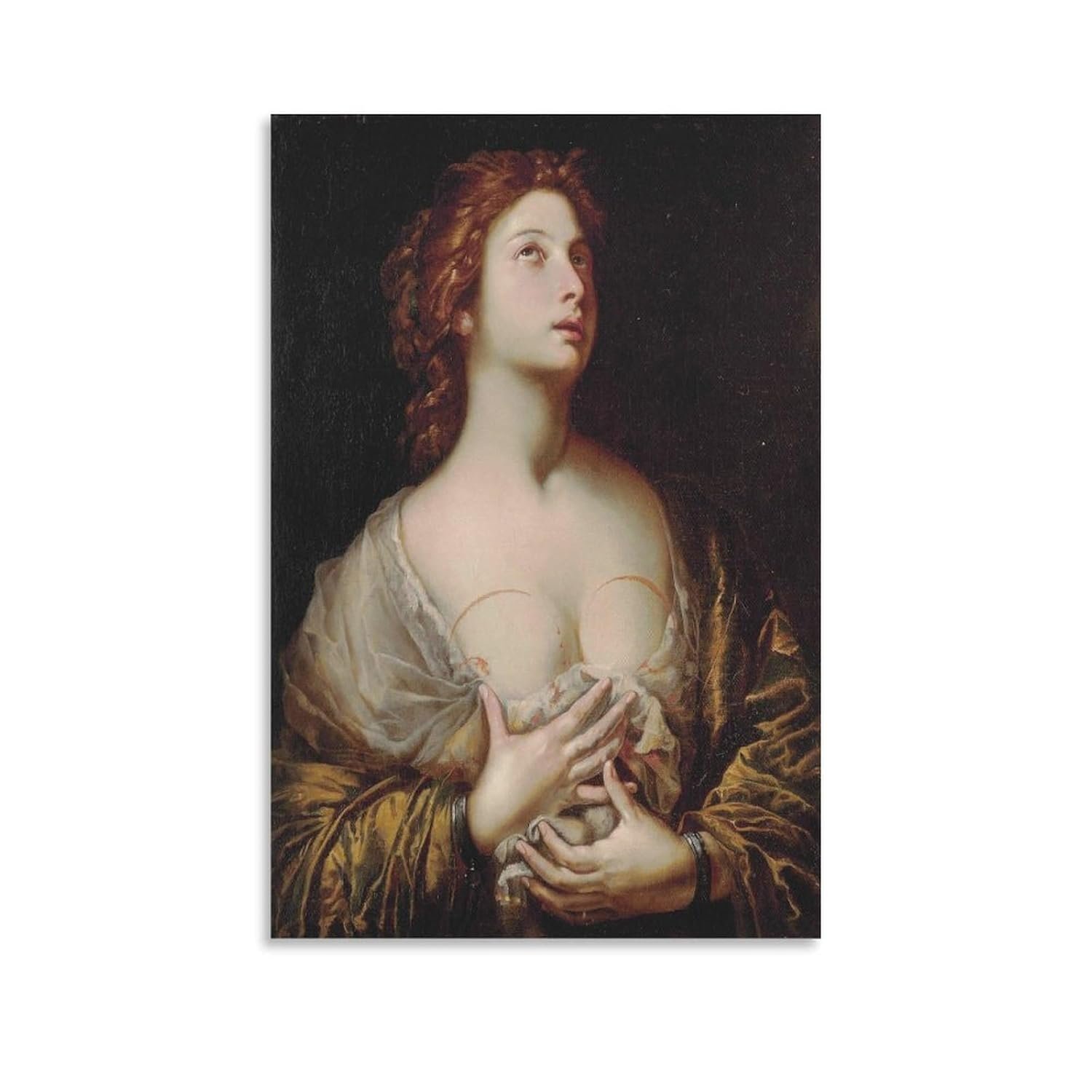 tendayougo Saint Agatha by Andrea Vaccaro Prints Poster Decorative Painting Canvas Wall Art Living Room Posters Bedroom Painting 12x18inch(30x45cm)