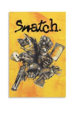 tendayougo Wall Poster Snatch Movie Posterss Poster Decorative Painting Canvas Wall Art Living Room Posters Bedroom Painting 16x24inch(40x60cm)
