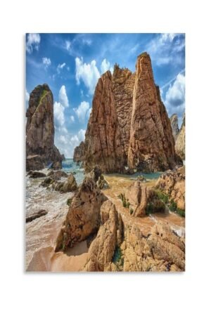 tendayougo Wall Posters Seaside Reef Landscape Poster Canvas Art Poster And Wall Art Picture Print Modern Family Bedroom Decor Posters 12x18inch(30x45cm)