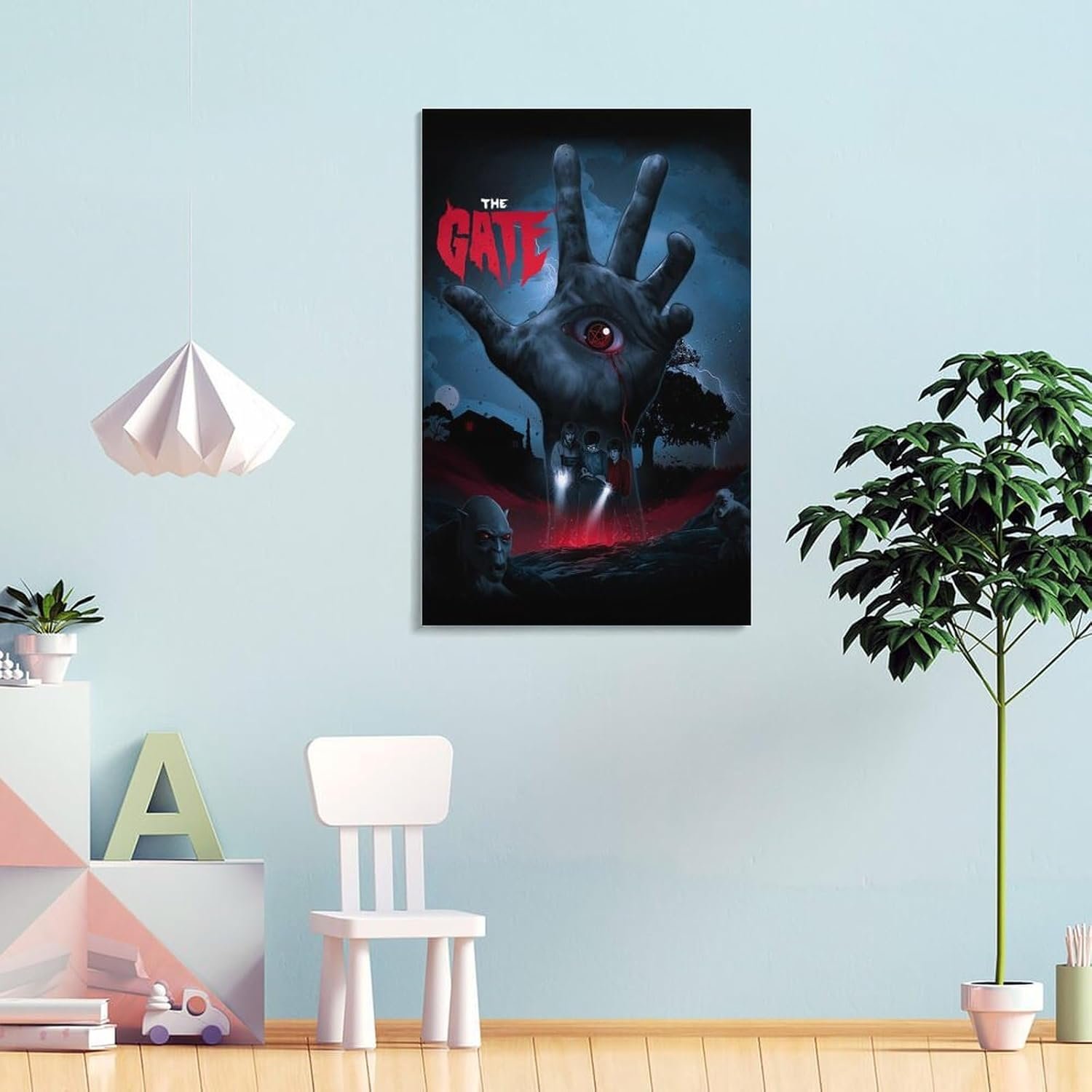 tendayougo Wall Posters The Gate Horror Movie Posterss Canvas Art Poster And Wall Art Picture Print Modern Family Bedroom Decor Posters 20x30inch(50x75cm)