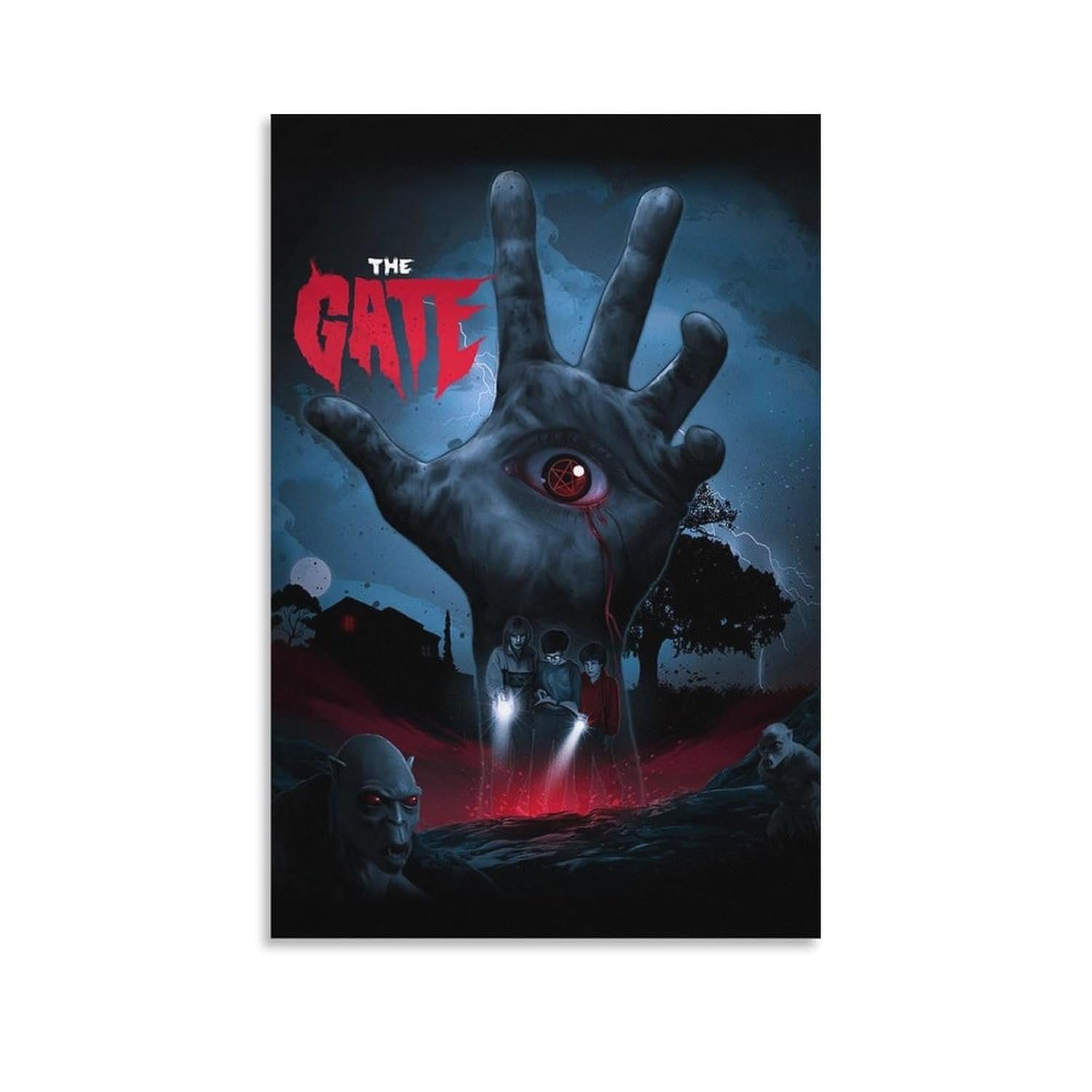 tendayougo Wall Posters The Gate Horror Movie Posterss Canvas Art Poster And Wall Art Picture Print Modern Family Bedroom Decor Posters 20x30inch(50x75cm)