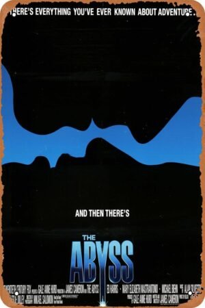 The Abyss 1101 Horror Movie Poster Tin Sign Vintage Metal Sign Retro Wall Decor 12x8 Inches