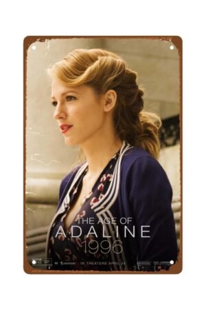 The Age Of Adaline Man Cave Decor Posters For Room Aesthetic Art Deco Metal Wall Tin Sign Retro Gift Vintage Decorations The Age Of Adaline Movie 8"x12"