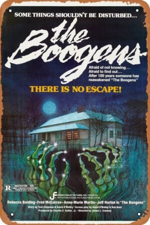 The Boogens Horror Movie Poster Tin Sign Vintage Metal Sign Retro Wall Decor 12x8 Inches