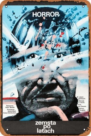 The Changeling 1982 Horror Movie Poster Metal Tin Sign Vintage Style Wall Plaque Decor 8x12 inch