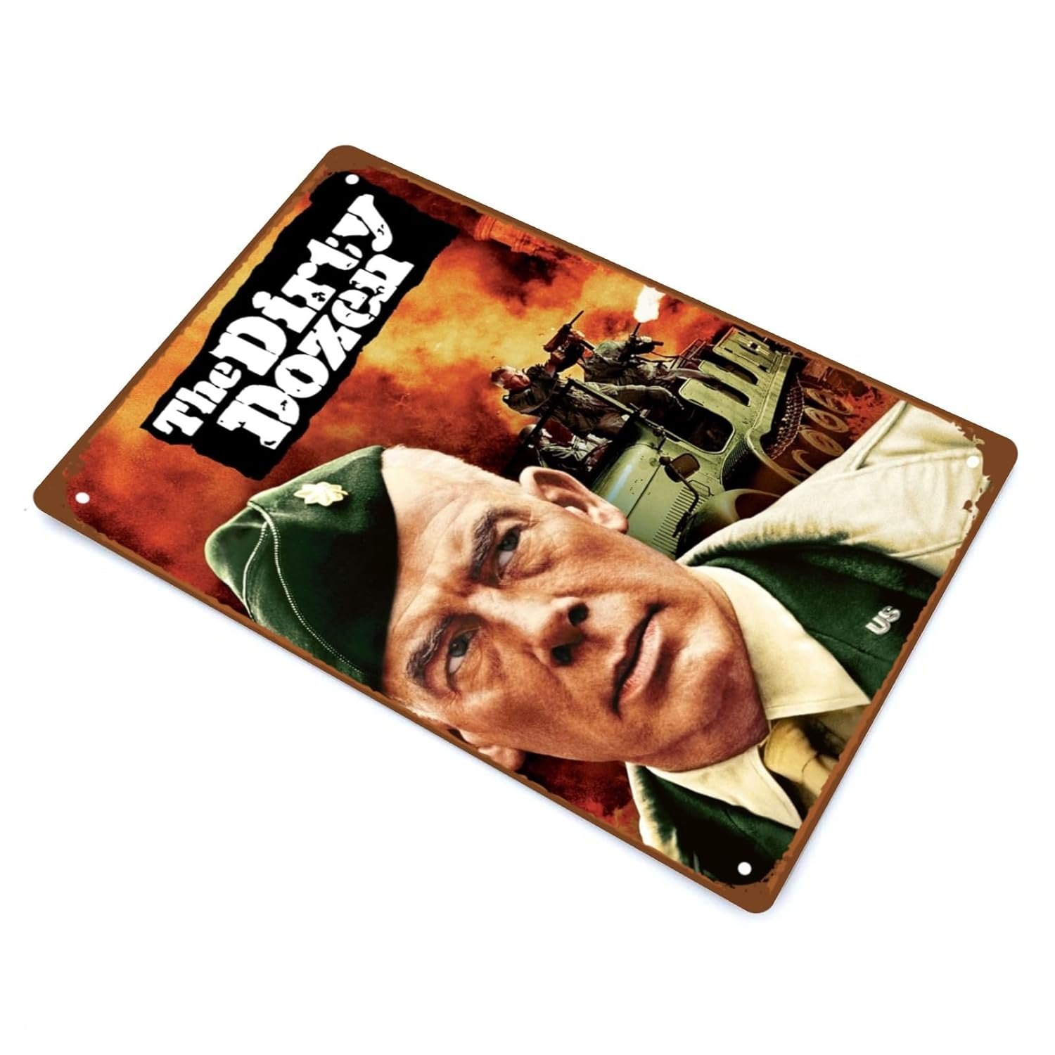 The Dirty Dozen Films Vintage Metal Wall Tin Sign Action War Films Man Cave Decor Retro Gift Vintage Decorations Adventure Movies 8"x12"