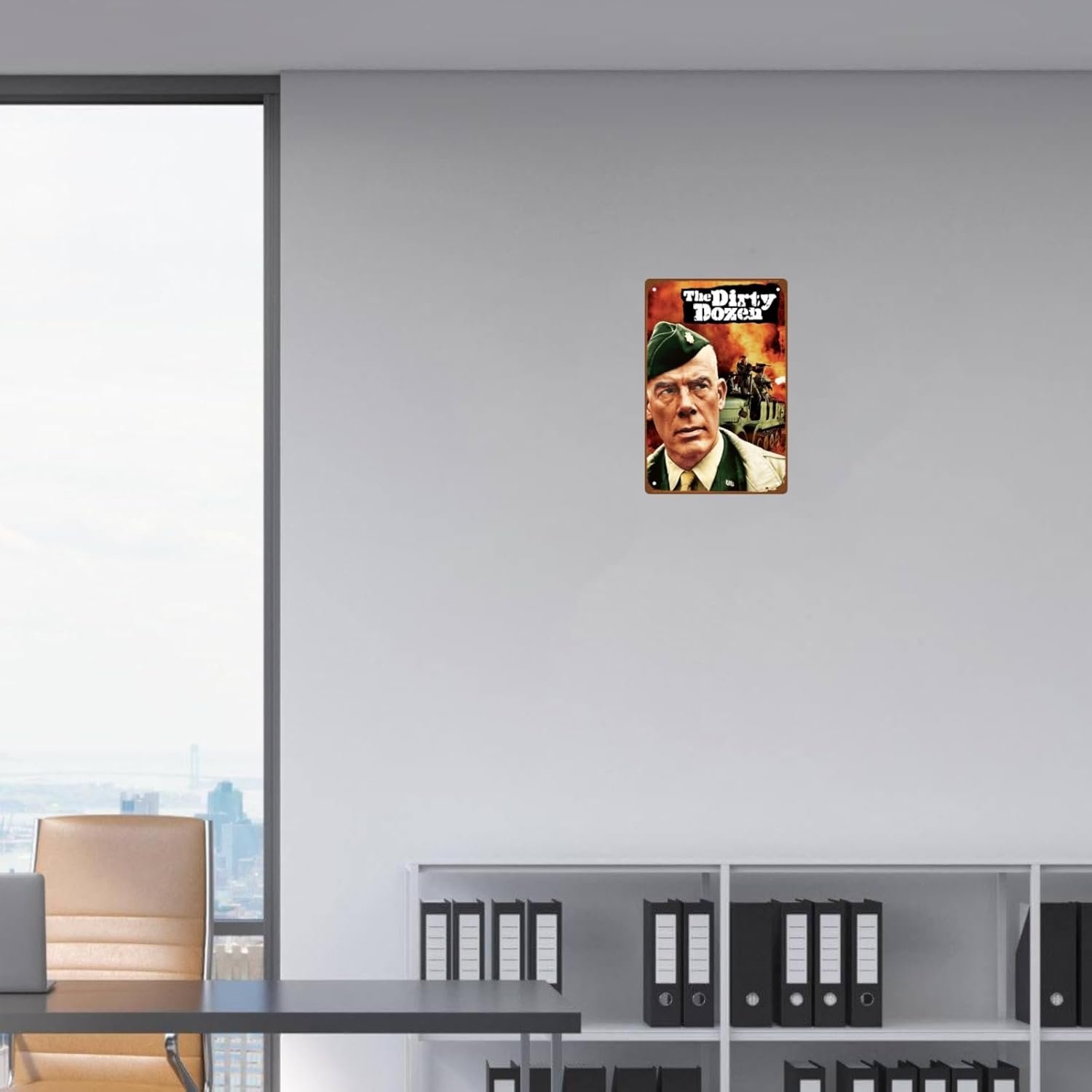 The Dirty Dozen Films Vintage Metal Wall Tin Sign Action War Films Man Cave Decor Retro Gift Vintage Decorations Adventure Movies 8"x12"