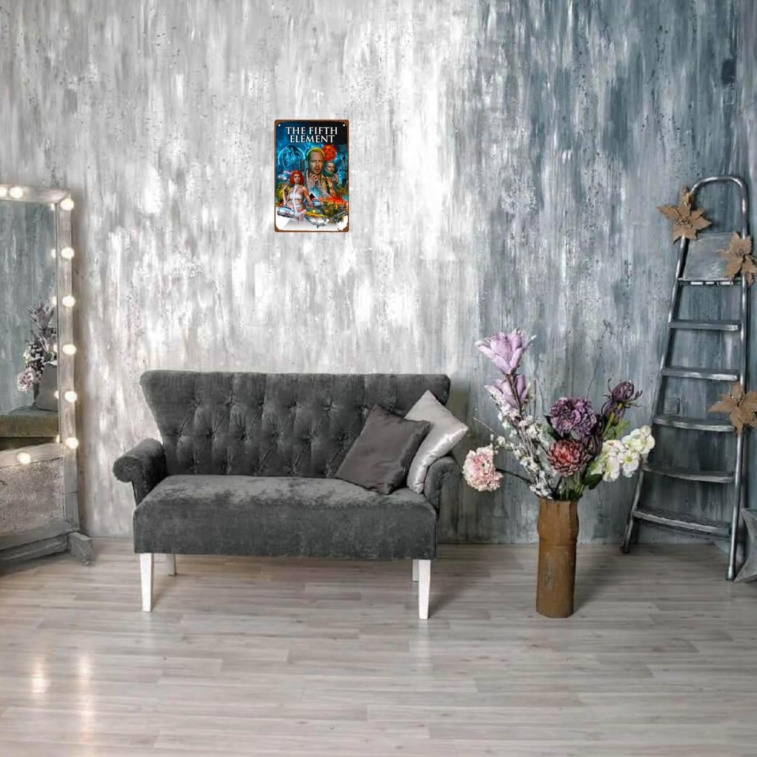 The Fifth Element Movie Retro Metal Wall Tin Sign Science Fiction Movie Man Cave Decor Retro Gift Vintage Decorations Classic Action Films 8"x12"