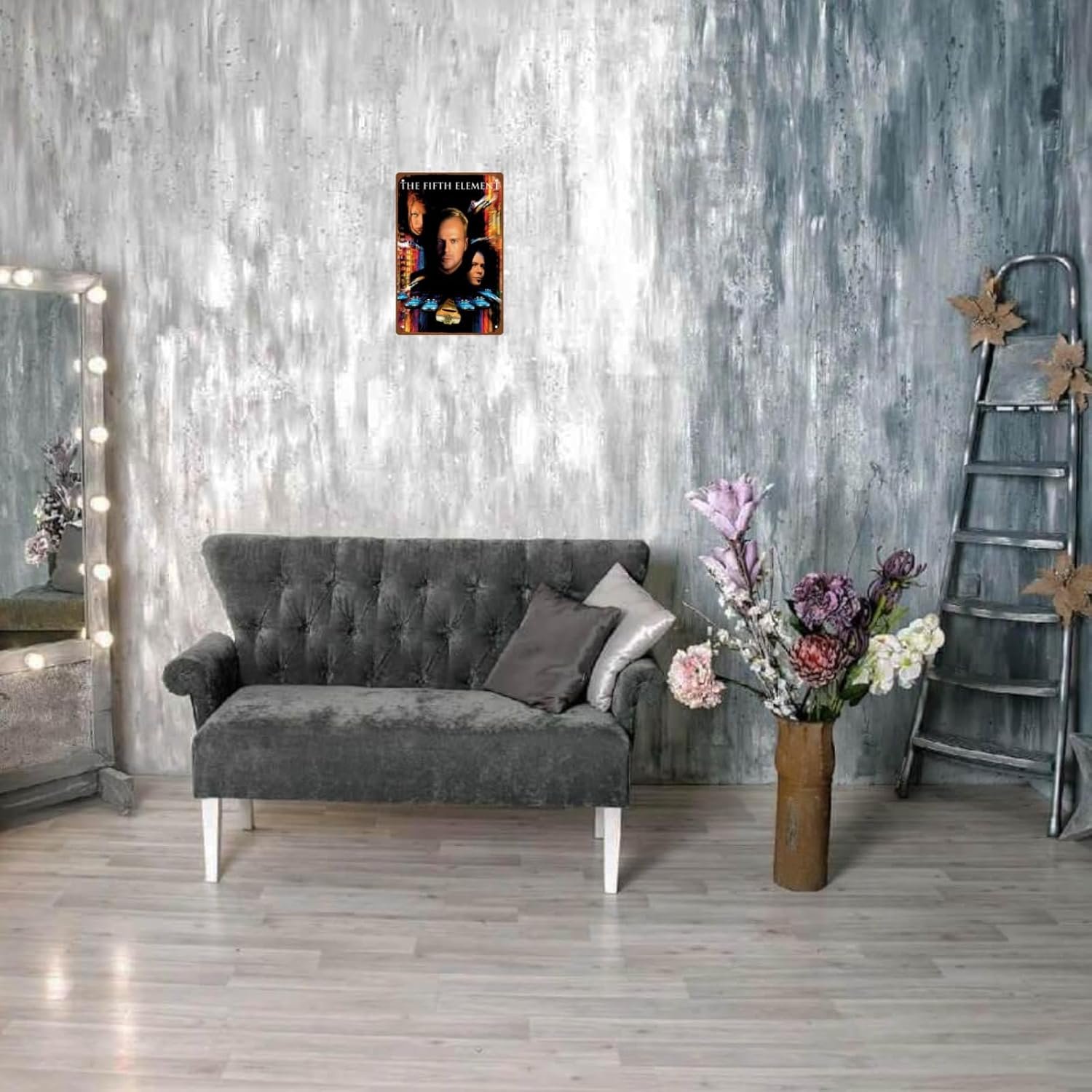 The Fifth Element Movies Colonial Metal Wall Tin Sign Science Fiction Movies Man Cave Decor Retro Gift Vintage Decorations Classic Action Film 8"x12"