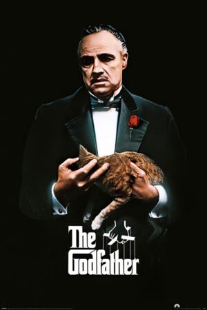 The Godfather - Movie Poster (Don Corleone - Ginger Cat & Red Rose) (24" X 36")