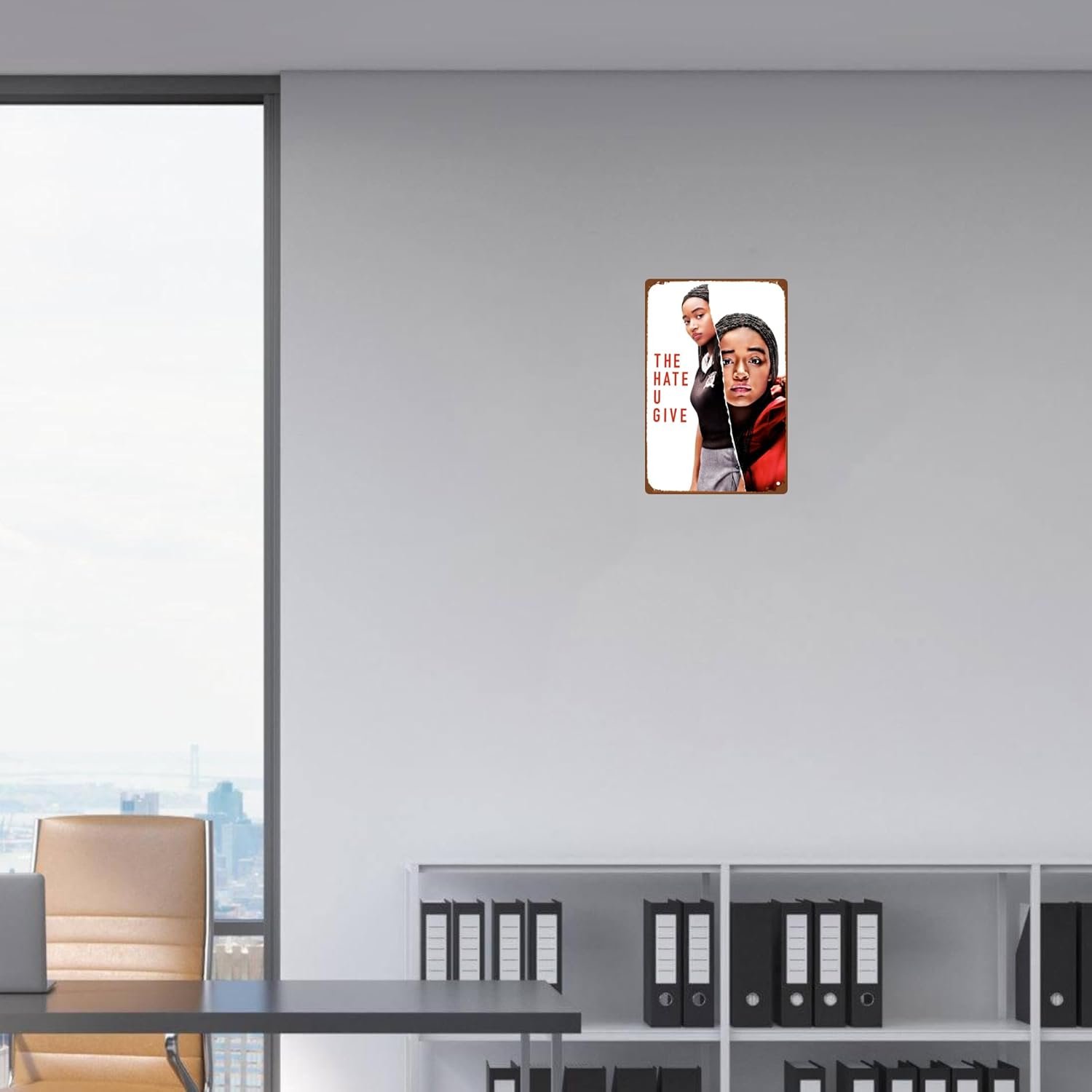 The Hate U Give Movie Metal Wall Tin Sign Plot Crime Movies Casual Retro Gift Man Cave Decor Vintage Decorations Action Movies 8"x12"