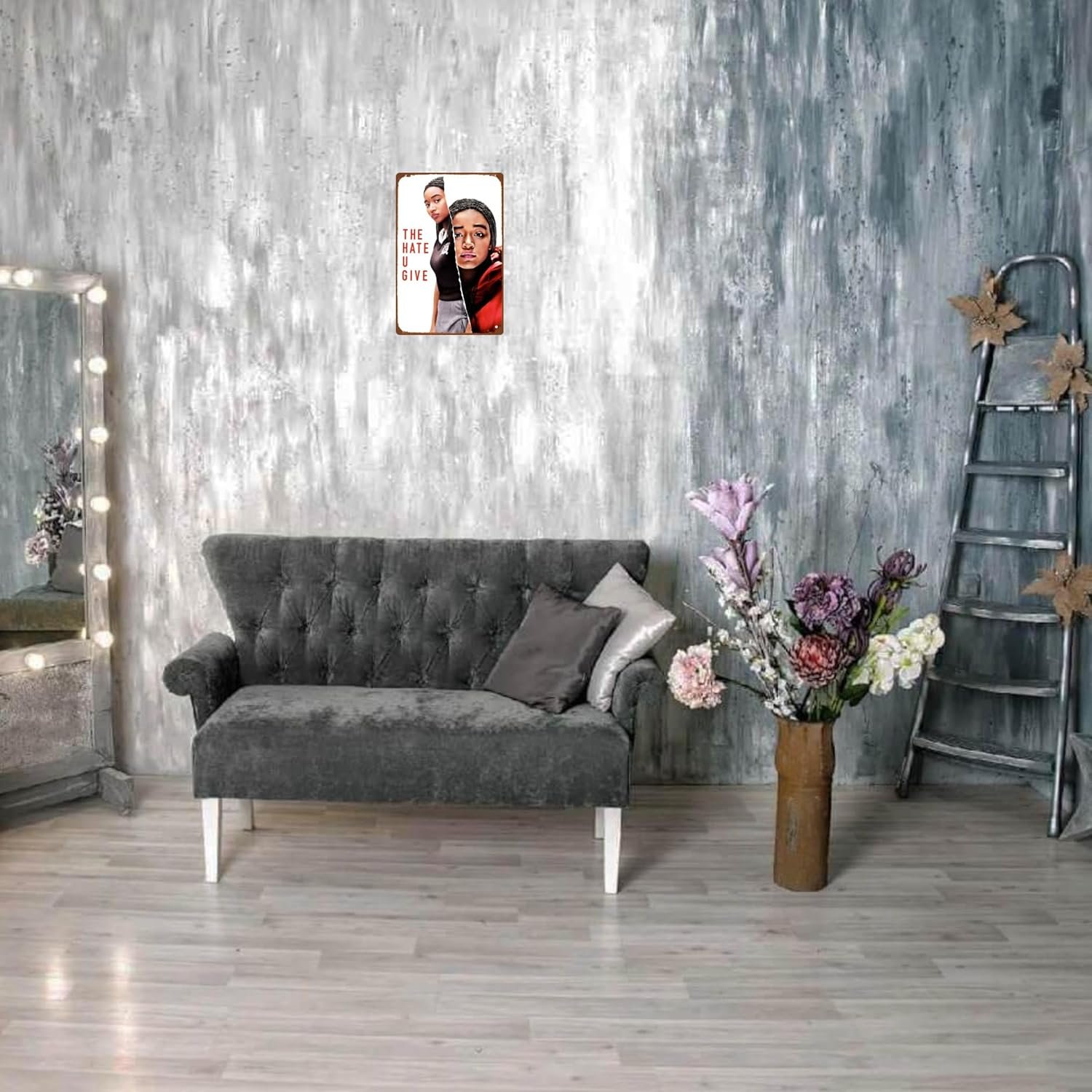 The Hate U Give Movie Metal Wall Tin Sign Plot Crime Movies Casual Retro Gift Man Cave Decor Vintage Decorations Action Movies 8"x12"