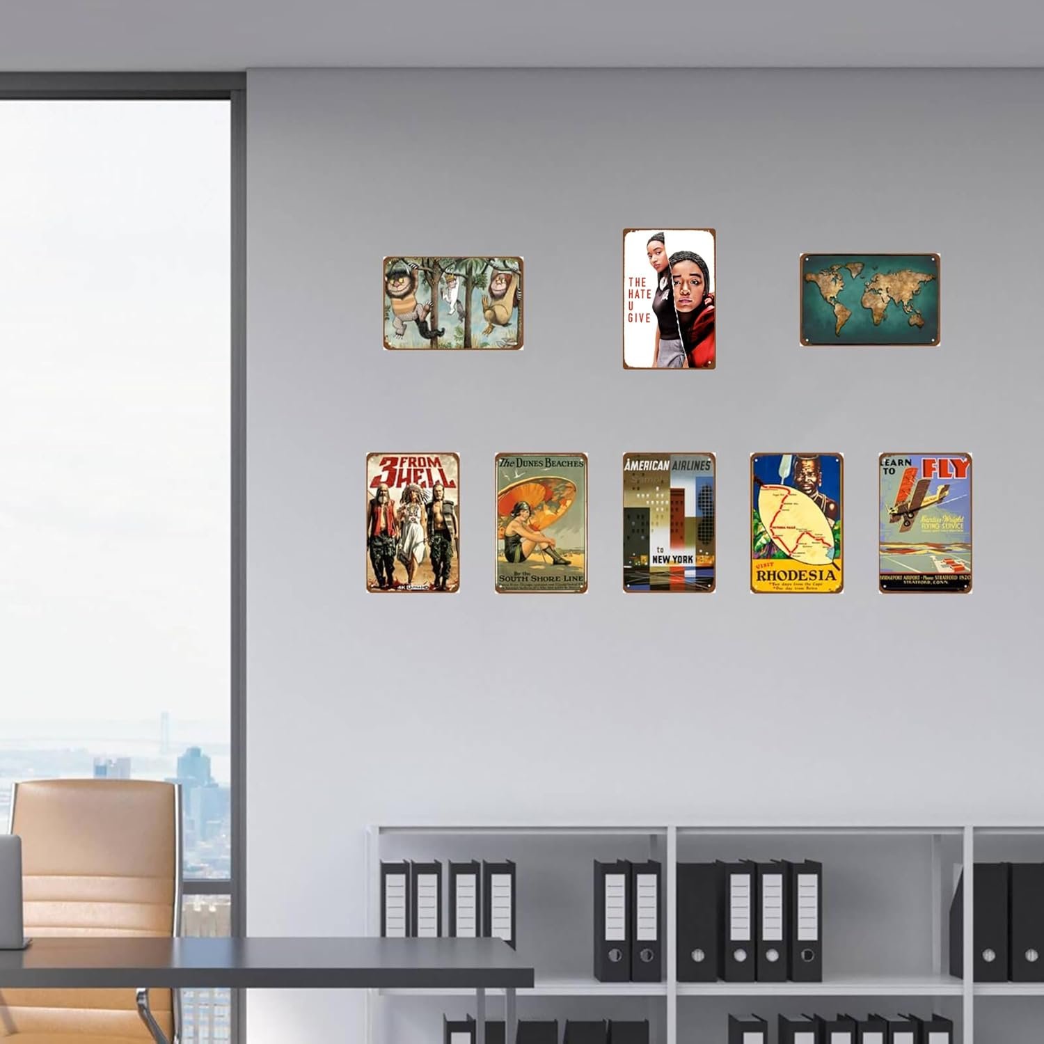 The Hate U Give Movie Metal Wall Tin Sign Plot Crime Movies Casual Retro Gift Man Cave Decor Vintage Decorations Action Movies 8"x12"