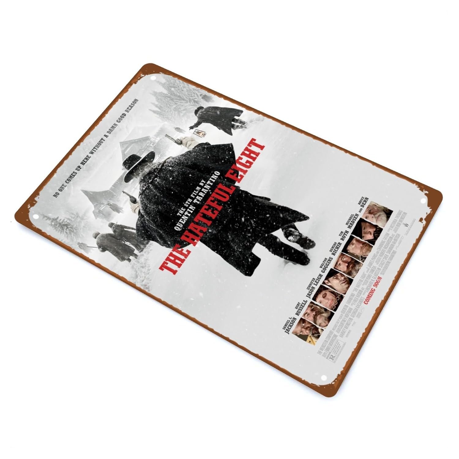 The Hateful Eight Movie Metal Wall Tin Sign Retro Film Poster Retro Gift Man Cave Decor Vintage Decorations 8"x12"