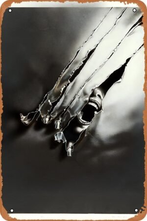 The Howling Horror Movie Poster Metal Tin Sign Vintage Style Wall Plaque Decor 8x12 inch