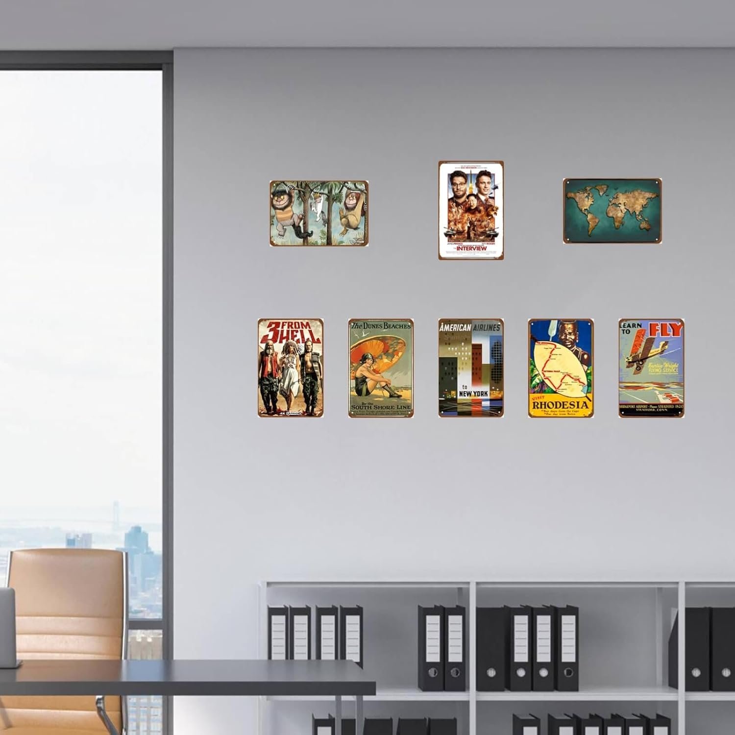 The Interview Movie Metal Wall Tin Sign Classic Film Poster Man Cave Decor Retro Gift Vintage Decorations 8"x12"