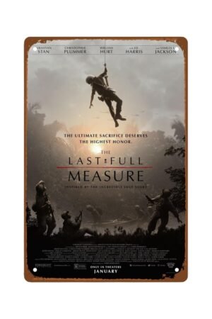 The Last Full Measure Movie Rustic Metal Wall Tin Sign Classic War Film Man Cave Decor Retro Gift Vintage Decorations Action Fighting Film 8"x12"