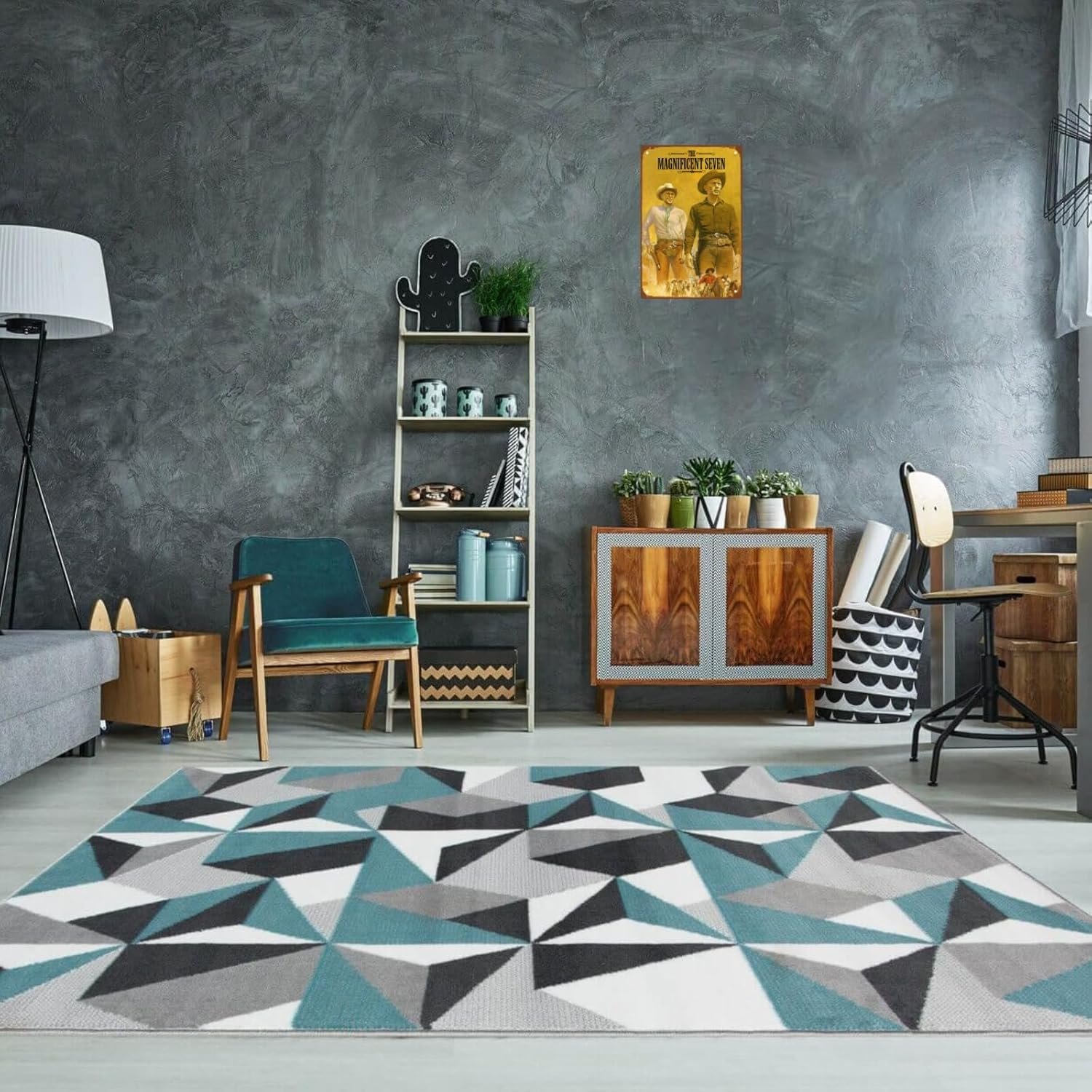 The Magnificent Seven Movie Metal Wall Tin Sign Action Western Film Rustic Retro Gift Man Cave Decor Vintage Decorations Action Adventure Movie 8"x12"