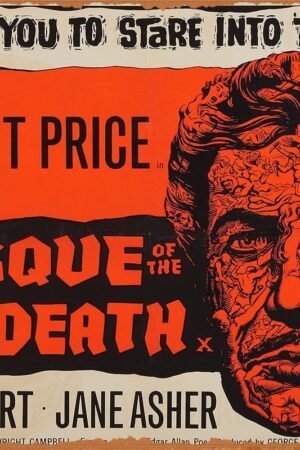The Masque of the Red Death Horror Movie Poster Tin Sign Vintage Metal Sign Retro Wall Decor 12x8 Inches