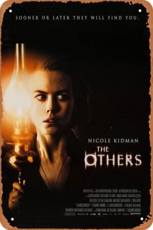 The Others Horror Movie Poster Tin Sign Vintage Metal Sign Retro Wall Decor 12x8 Inches