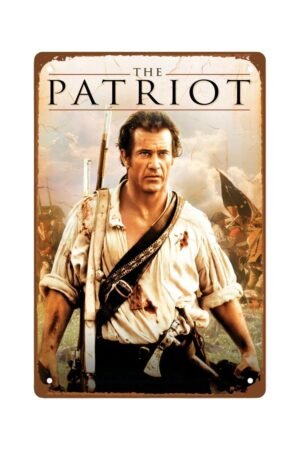 The Patriot Movie Metal Wall Tin Sign wall art Mel Gibson Poster room decor Man Cave Decor Retro Gift Vintage Decorations 8"x12"