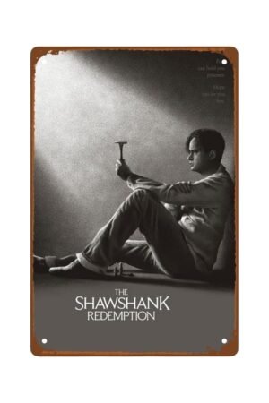 The Shawshank Redemption Man Cave Decor wall artPrison Escape room decor Metal Wall Tin Sign Retro Gift Vintage Decorations 8"x12"