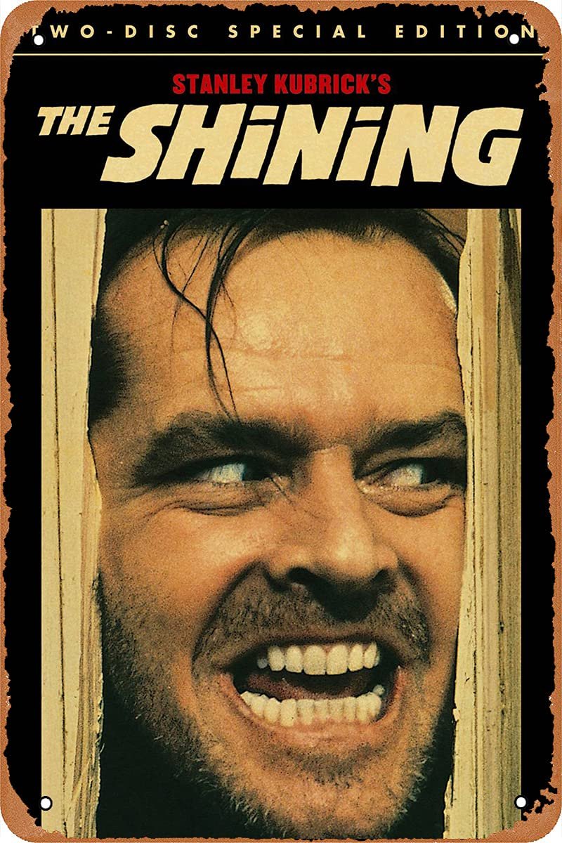 the shining movie poster Retro Metal Sign Vintage TIN Sign for Wall Decor Cafe Bar office Home Art Sign Gift 12 X 8 inch