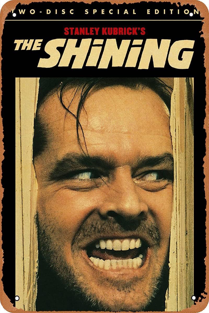 the shining movie poster Retro Metal Sign Vintage TIN Sign for Wall Decor Cafe Bar office Home Art Sign Gift 12 X 8 inch