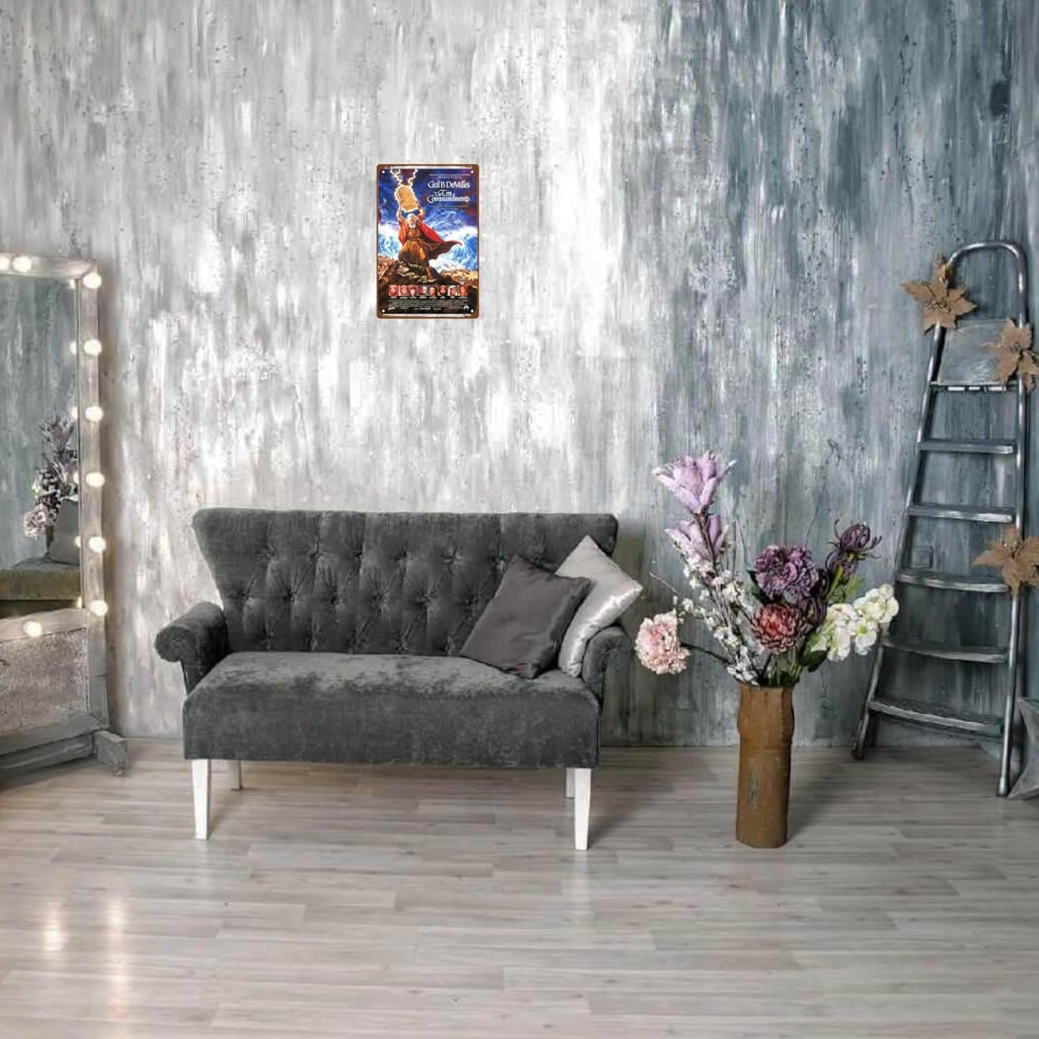 The Ten Commandments Movies Metal Wall Tin Sign Classic Ancient Movie Man Cave Decor Retro Gift Vintage Epic Retro Movie Rustic Decorations 8"x12"