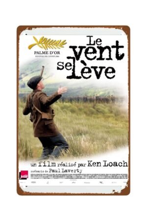 The Wind That Shakes The Barley Metal Wall Tin Sign wall art Movie Poster room decor Man Cave Decor Retro Gift Vintage Decorations 8"x12"