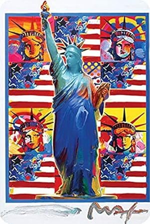 Tin Sign For Metal Sign New York Peter Max Decor Patriotic Art