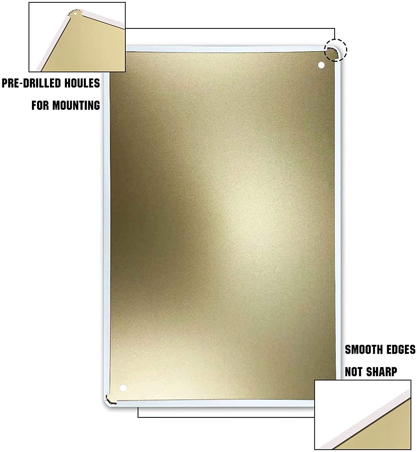 Tin Sign For Sign 8 x 12 Inches Decor Art Garage Metal Signs Vintage Gym Man Cave Cafe The 2Nd Amendment G. Washington Vintage Look