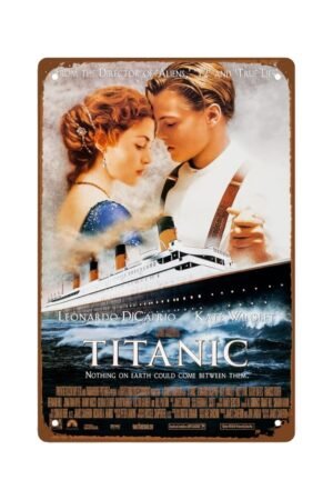 Titanic Metal Wall Tin Sign wall art Movie Poster room decor Man Cave Decor Retro Gift Vintage Decorations 8"x12"