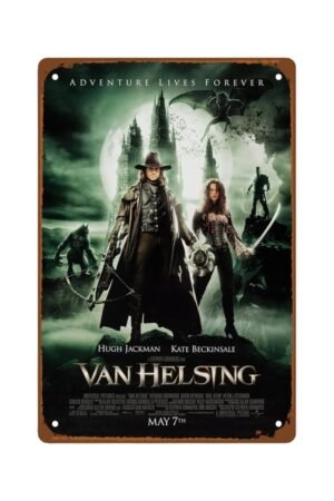 Van Helsing Man Cave Decor wall artAdventure Lives Forever room decor Metal Wall Tin Sign Retro Gift Vintage Decorations 8"x12"
