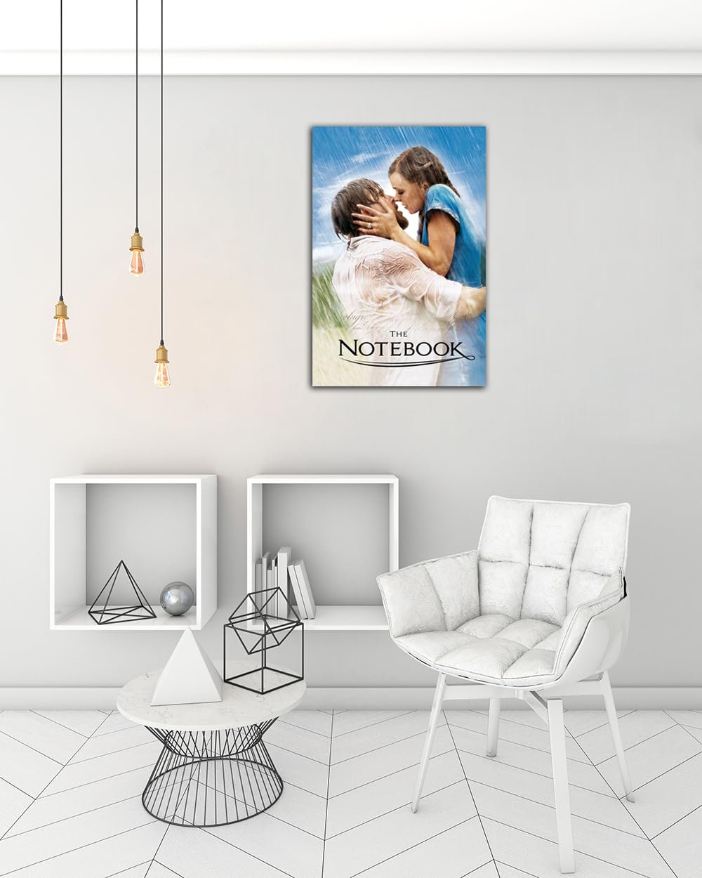 Vintage Movie The Notebook Poster Print Wall Art Canvas Painting Room Aesthetic Bedroom Decoration Pictures (Unframed, (24x36inch(60x90cm)