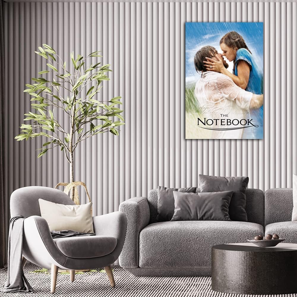 Vintage Movie The Notebook Poster Print Wall Art Canvas Painting Room Aesthetic Bedroom Decoration Pictures (Unframed, (24x36inch(60x90cm)
