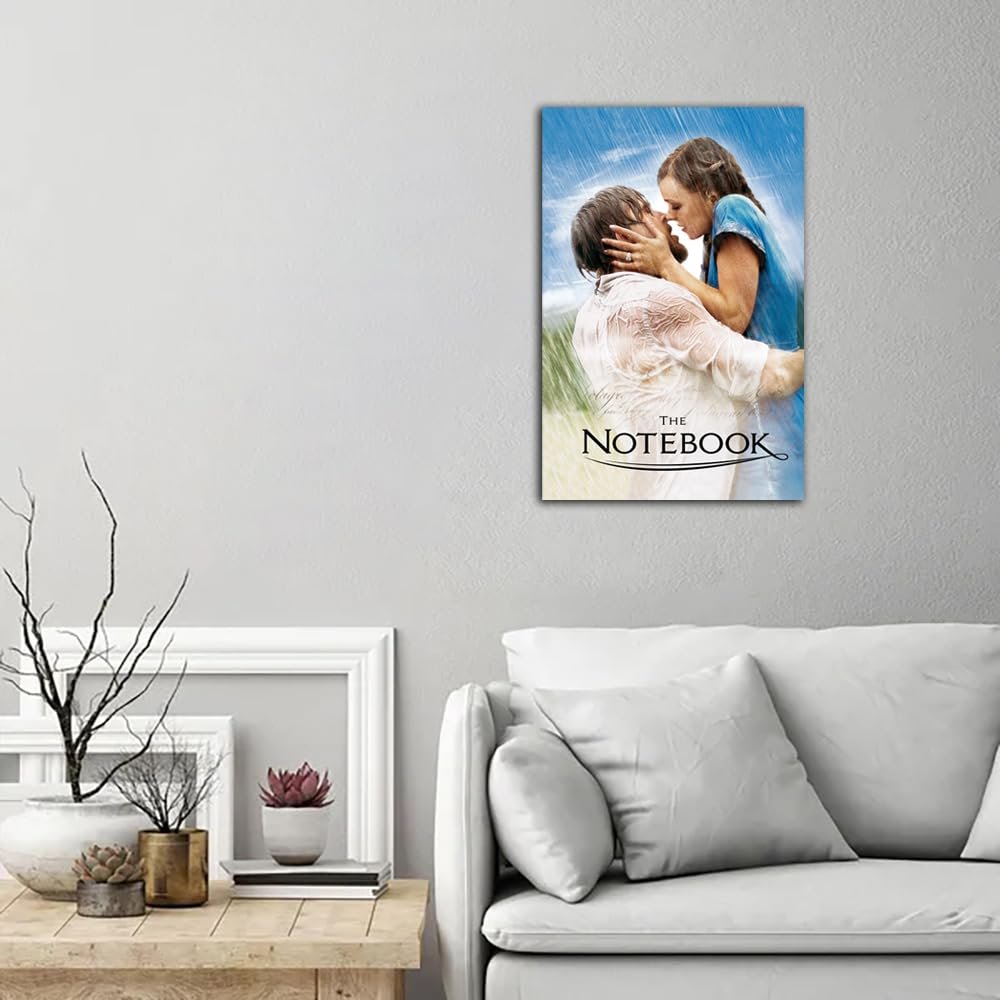 Vintage Movie The Notebook Poster Print Wall Art Canvas Painting Room Aesthetic Bedroom Decoration Pictures (Unframed, (24x36inch(60x90cm)