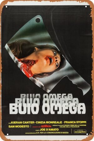 Vintage Movie Tin Sign,Beyond the Darkness Poster Vintage Metal Sign Retro Wall Decor 12x8 Inches