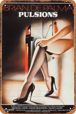 Vintage Movie Tin Sign,Dressed to Kill Poster Vintage Metal Sign Retro Wall Decor 12x8 Inches