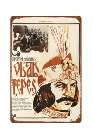 Vlad Tepes Movie Metal Wall Tin Sign Dracula Vampire Poster Man Cave Decor Retro Gift Vintage Decorations 8"x12"