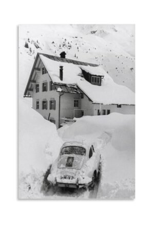 VTNIZHEG Room Aesthetic Poster Vintage Ski Resort Photo Black And White Retro Ski Art Poster Canvas Art Poster And Wall Art Picture Print Modern Family Bedroom Decor Posters...