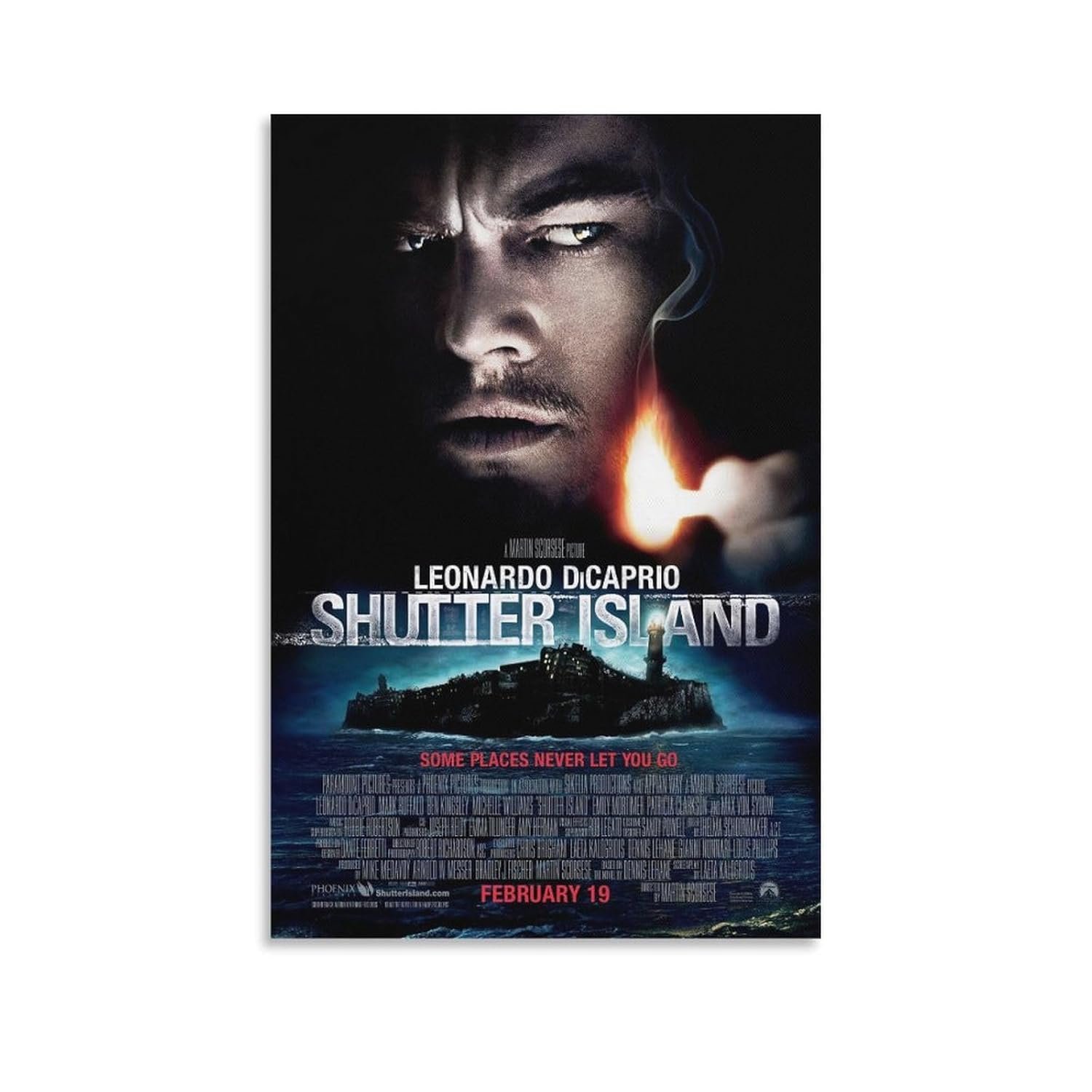 Wall Paintings Posters Shutter Island Movie Posters Custom Poster Prints Canvas Art Poster And Wall Art Picture Print Modern Family Bedroom Decor Posters 08x12inch(20x30cm)