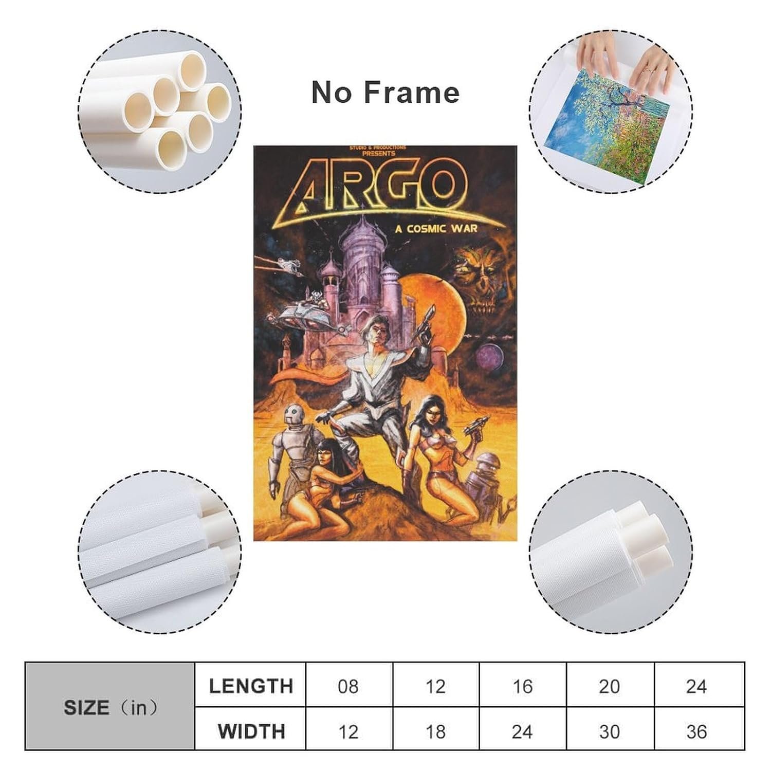 Wall Posters Argo Movie Poster Poster Decorative Painting Canvas Wall Art Living Room Posters Bedroom Painting 08x12inch(20x30cm)