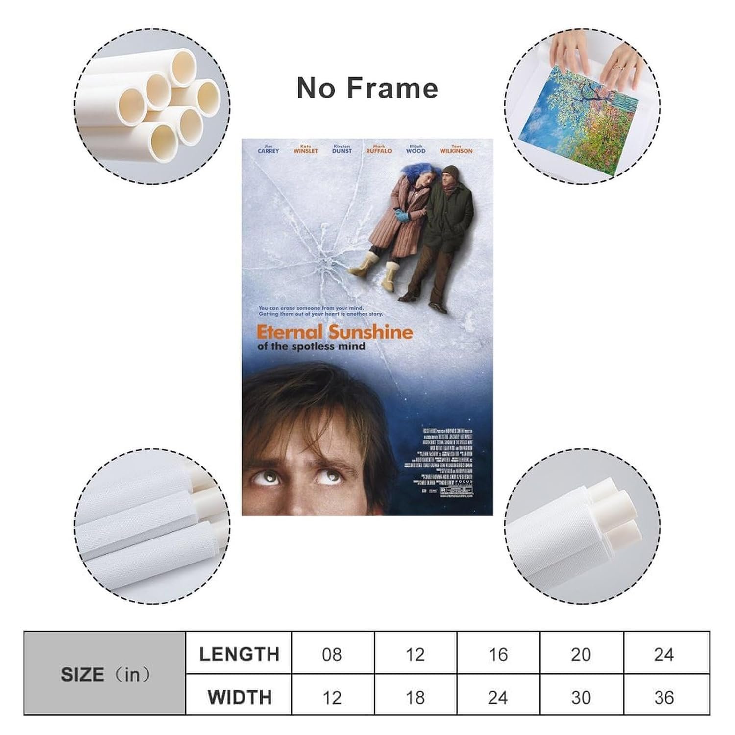 Wall Posters Depicting Eternal Sunshine of The Spotless Mind Movie Posters Custom Poster Prints Poster Decorative Painting Canvas Wall Art Living Room Posters Bedroom Painting...