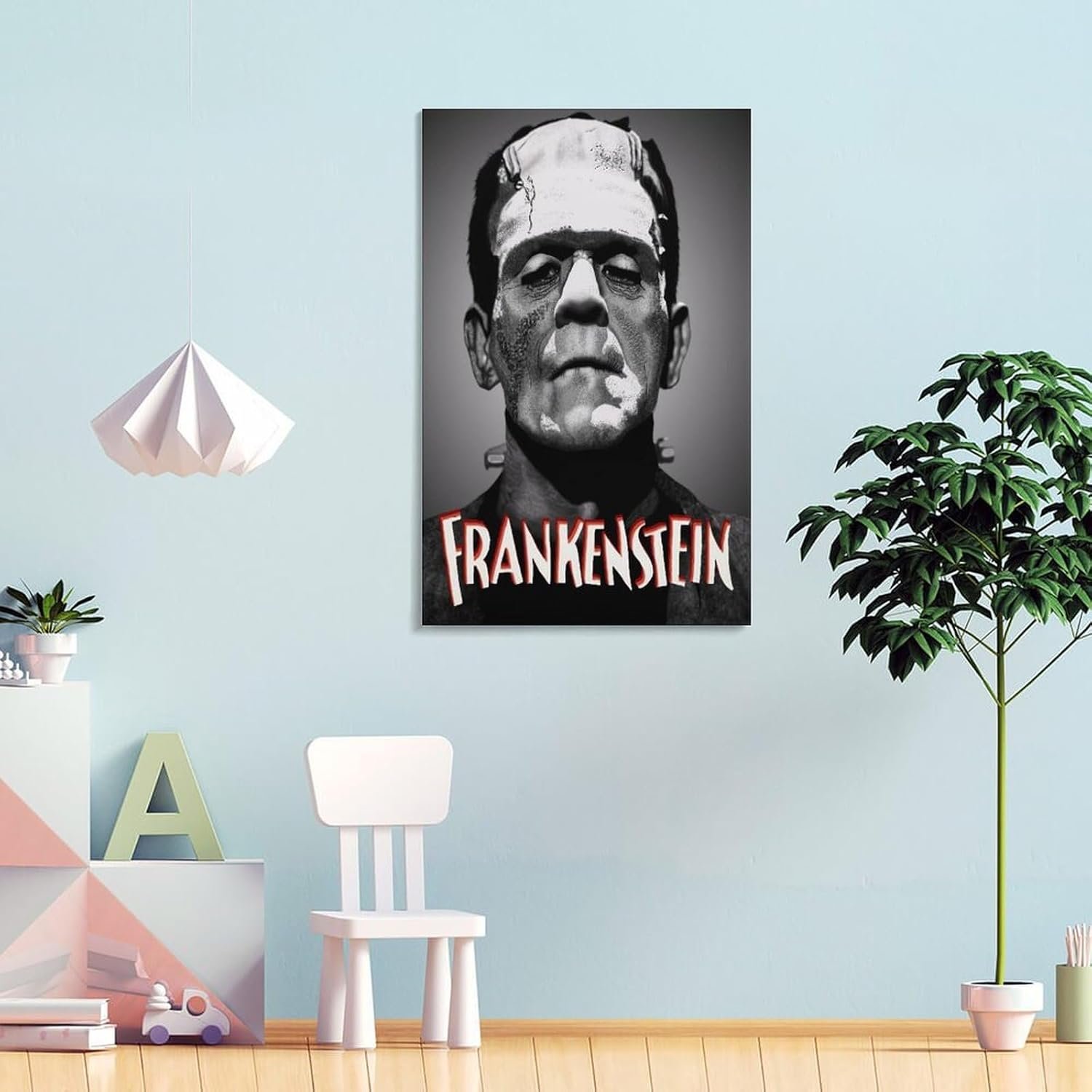 Wall Posters Frankenstein Horror Movie Posters Prints Poster Canvas Art Poster And Wall Art Picture Print Modern Family Bedroom Decor Posters 24x36inch(60x90cm)