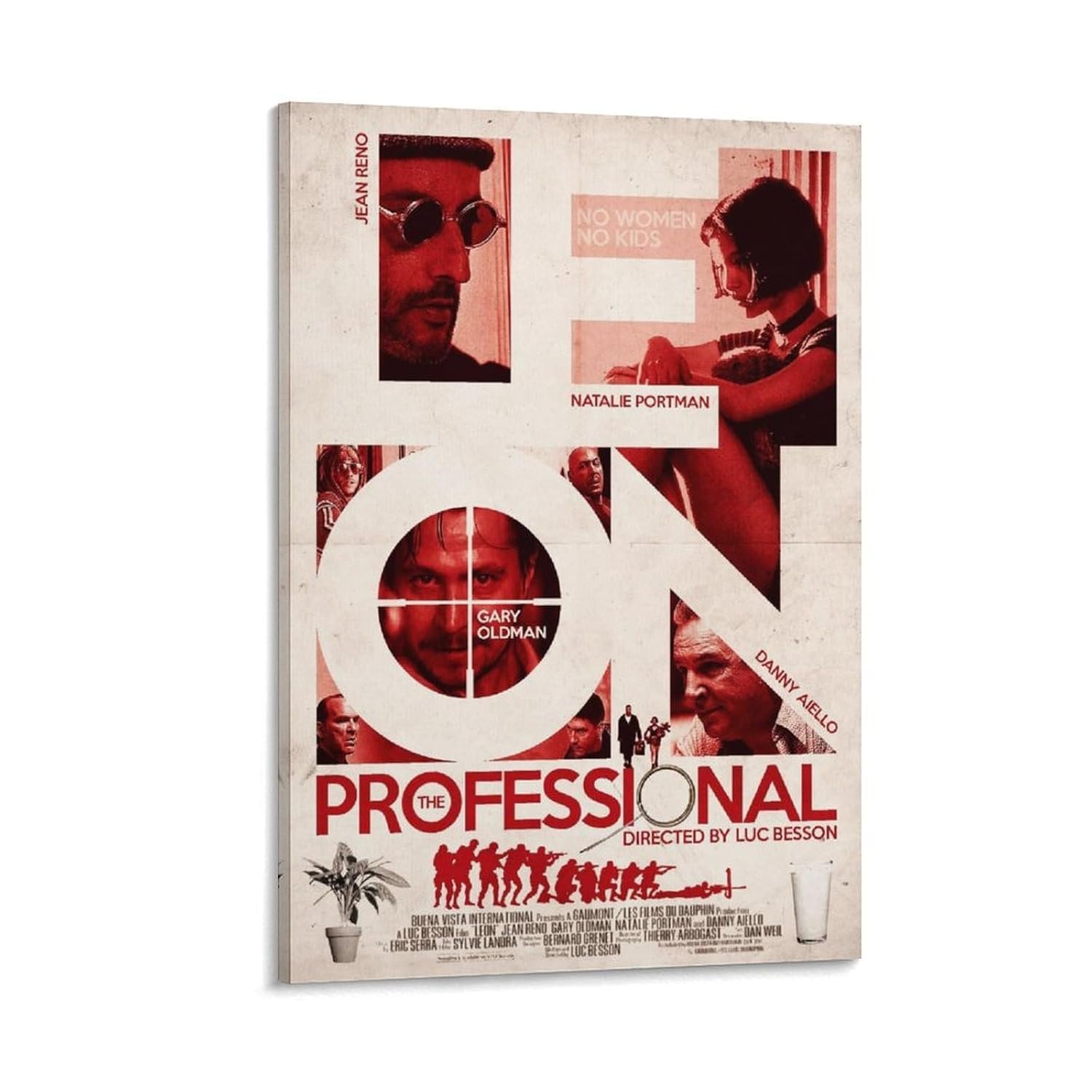 Wall Posters Léon The Professional Movie Posters Custom Poster Prints Canvas Art Poster And Wall Art Picture Print Modern Family Bedroom Decor Posters 24x36inch(60x90cm)