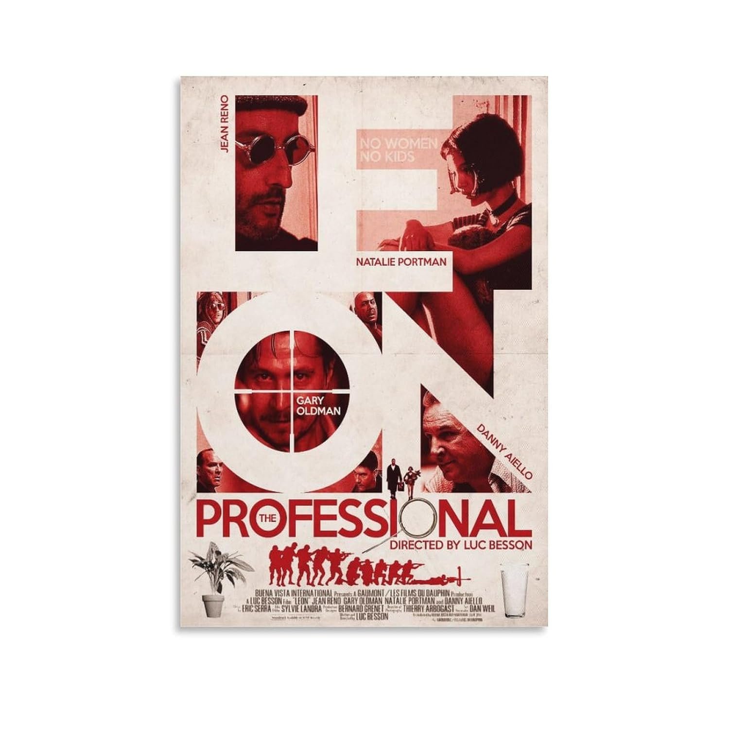 Wall Posters Léon The Professional Movie Posters Custom Poster Prints Canvas Art Poster And Wall Art Picture Print Modern Family Bedroom Decor Posters 24x36inch(60x90cm)
