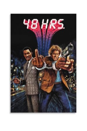 Wall Posters Vintage 48 Hrs Movie Posters Poster Decorative Painting Canvas Wall Art Living Room Posters Bedroom Painting 24x36inch(60x90cm)