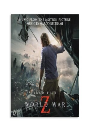 Wall Posters World War Z Movie Posters Poster Decorative Painting Canvas Wall Art Living Room Posters Bedroom Painting 08x12inch(20x30cm)